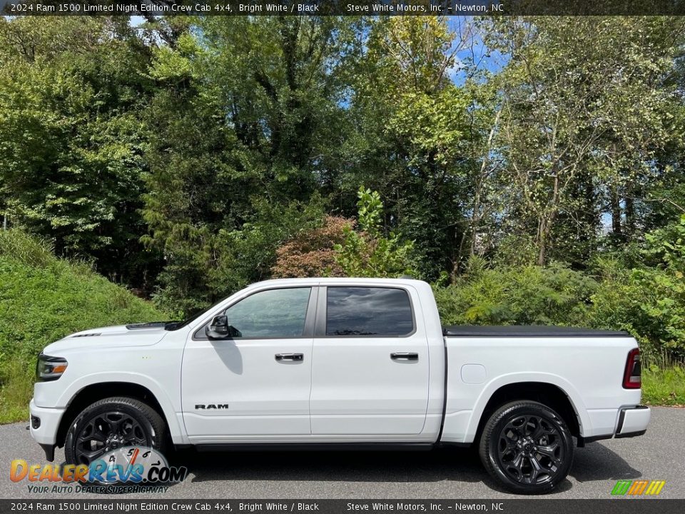 Bright White 2024 Ram 1500 Limited Night Edition Crew Cab 4x4 Photo #1