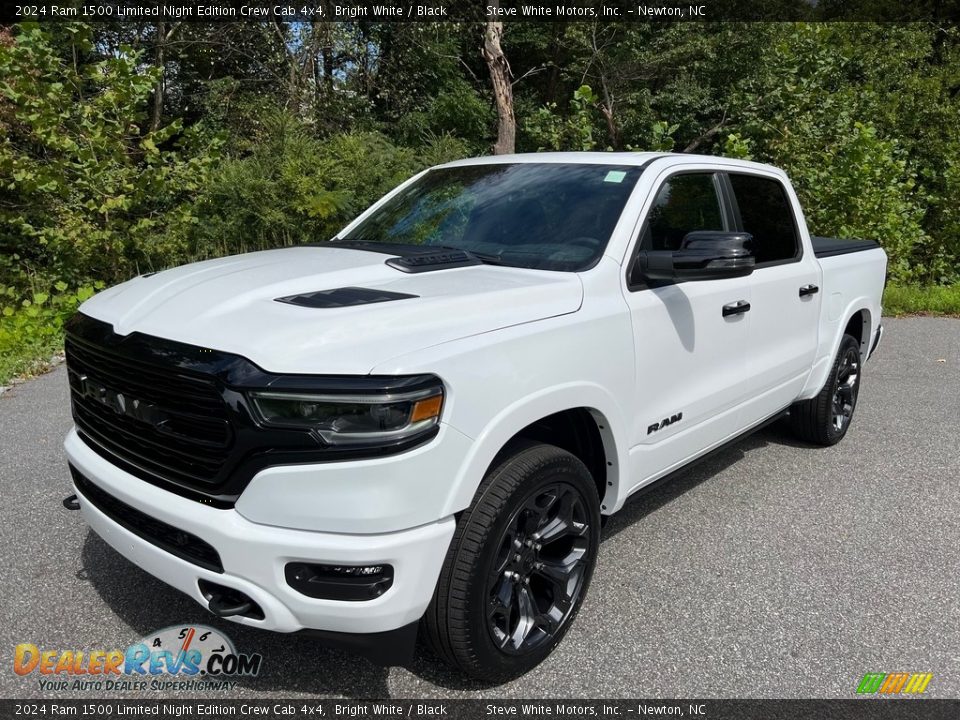 2024 Ram 1500 Limited Night Edition Crew Cab 4x4 Bright White / Black Photo #2