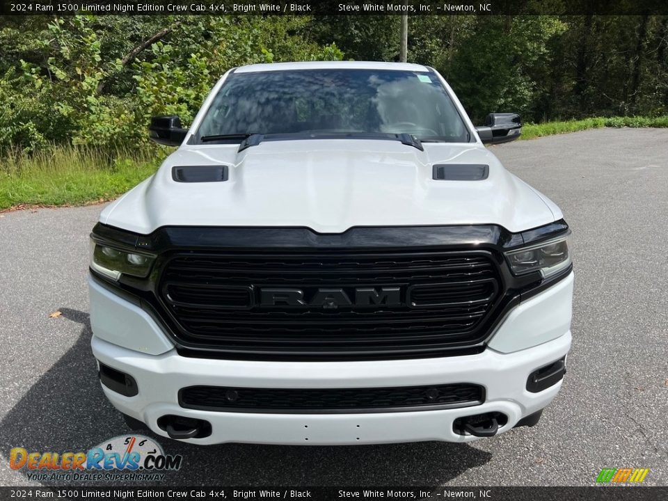 2024 Ram 1500 Limited Night Edition Crew Cab 4x4 Bright White / Black Photo #3