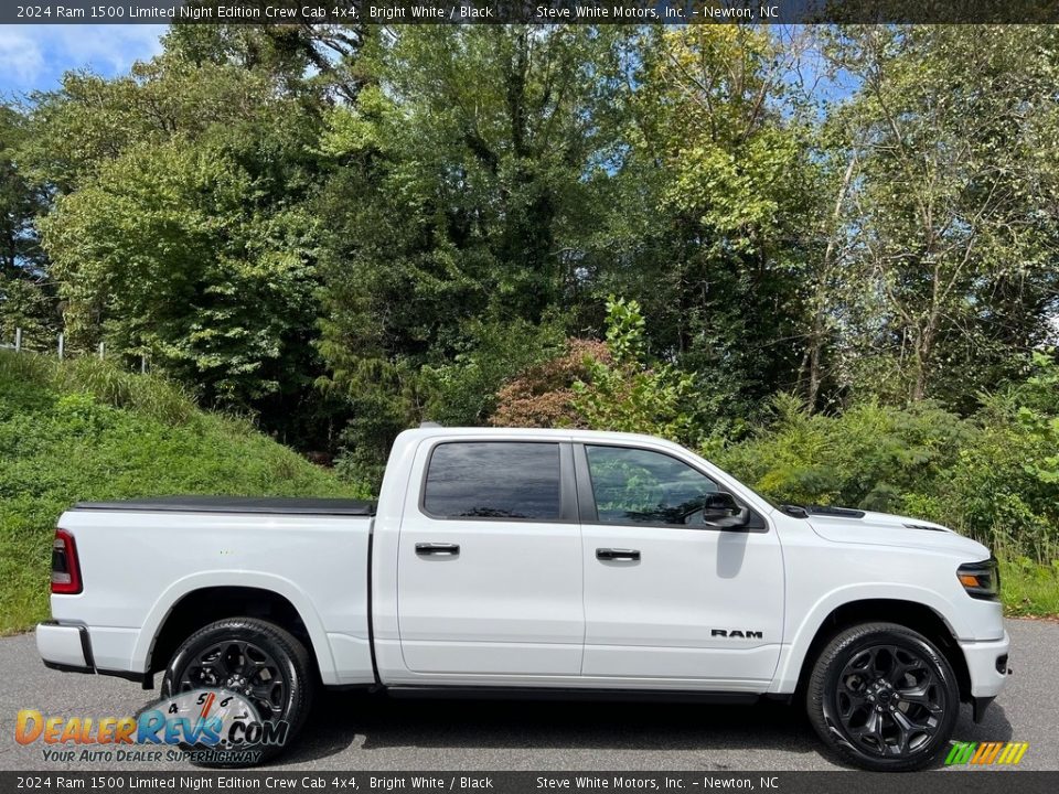 Bright White 2024 Ram 1500 Limited Night Edition Crew Cab 4x4 Photo #5