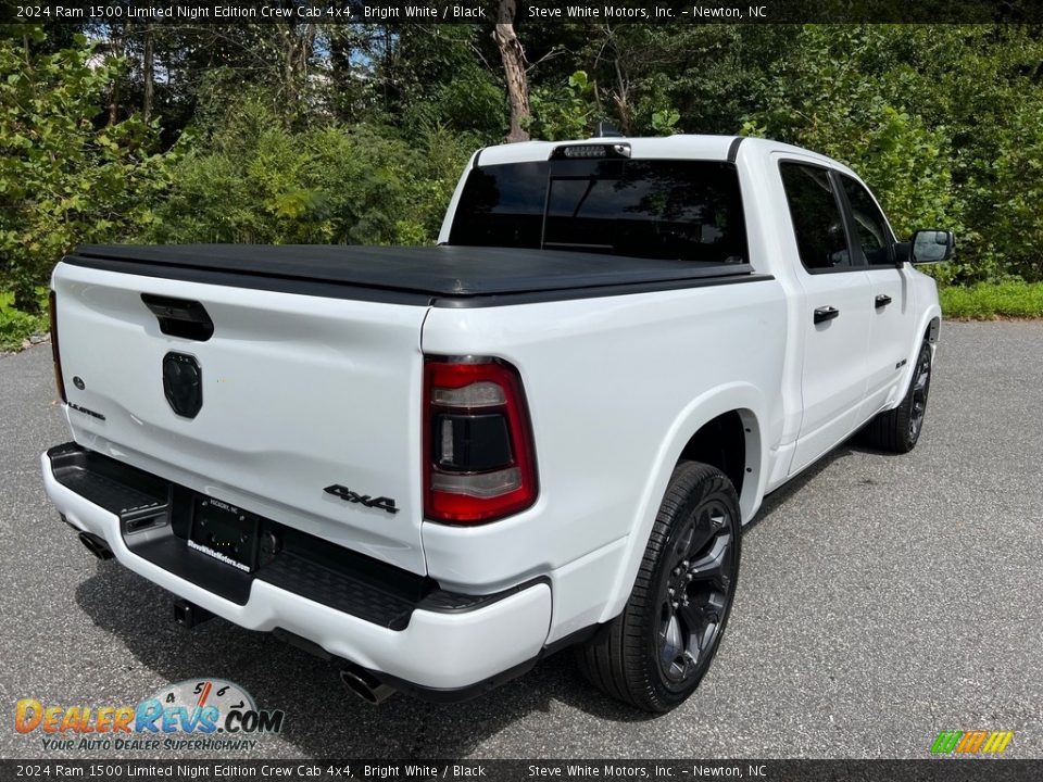 2024 Ram 1500 Limited Night Edition Crew Cab 4x4 Bright White / Black Photo #6