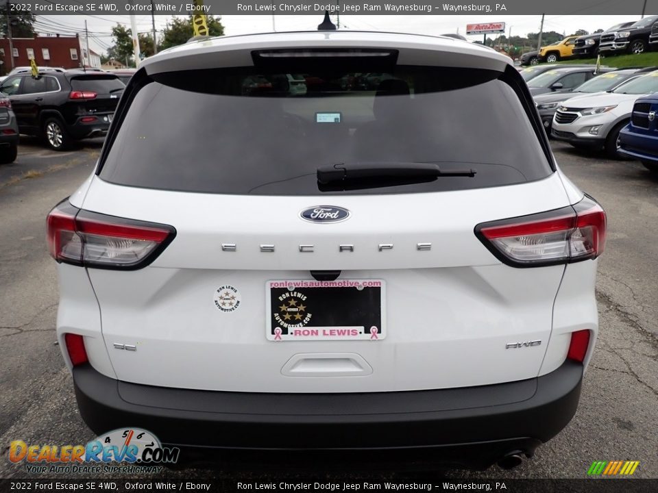 2022 Ford Escape SE 4WD Oxford White / Ebony Photo #4