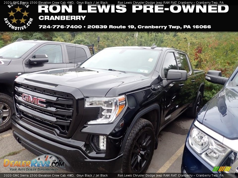 2020 GMC Sierra 1500 Elevation Crew Cab 4WD Onyx Black / Jet Black Photo #1