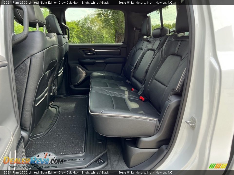 Rear Seat of 2024 Ram 1500 Limited Night Edition Crew Cab 4x4 Photo #17