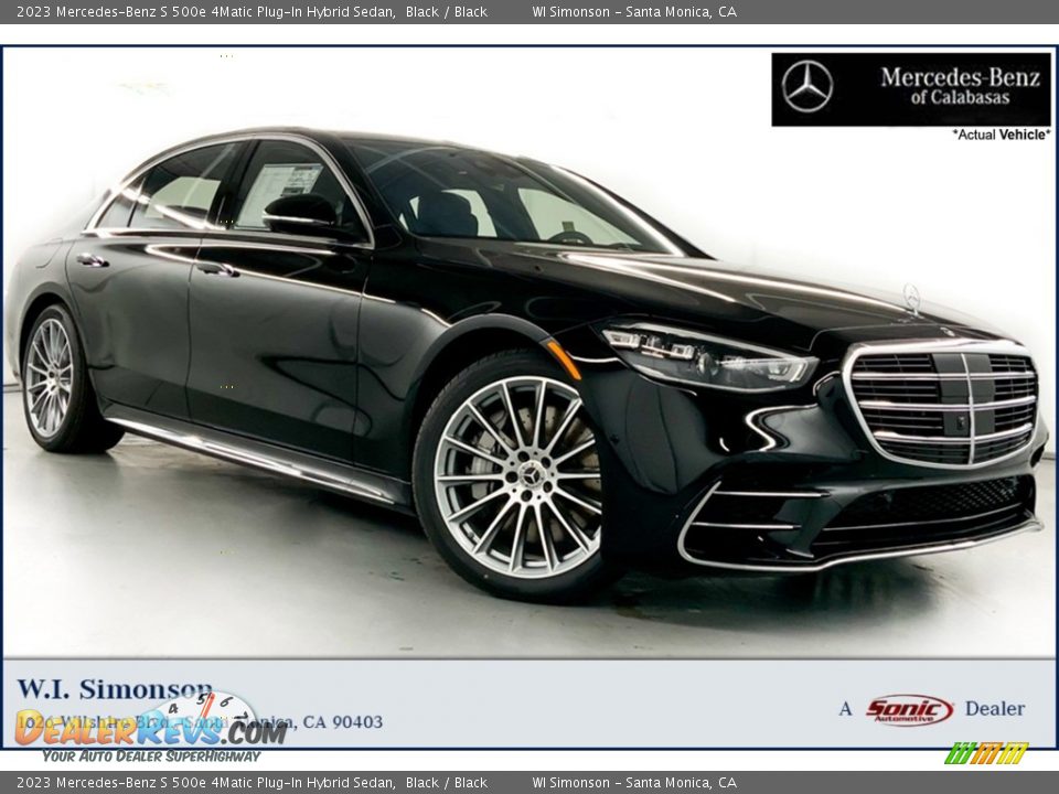 2023 Mercedes-Benz S 500e 4Matic Plug-In Hybrid Sedan Black / Black Photo #1