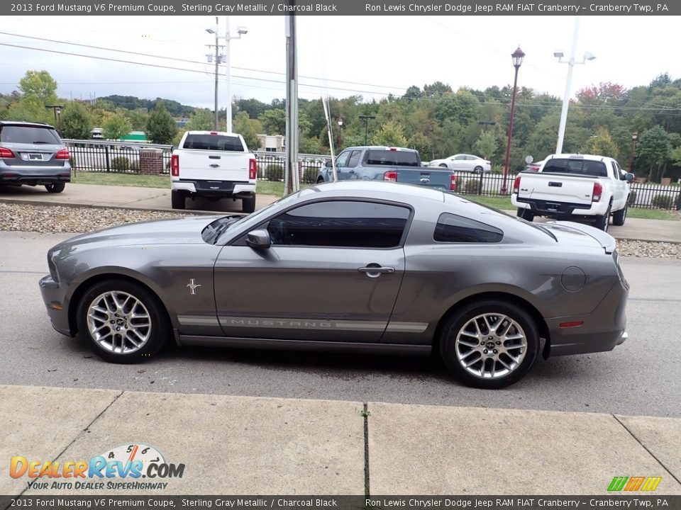 2013 Ford Mustang V6 Premium Coupe Sterling Gray Metallic / Charcoal Black Photo #5