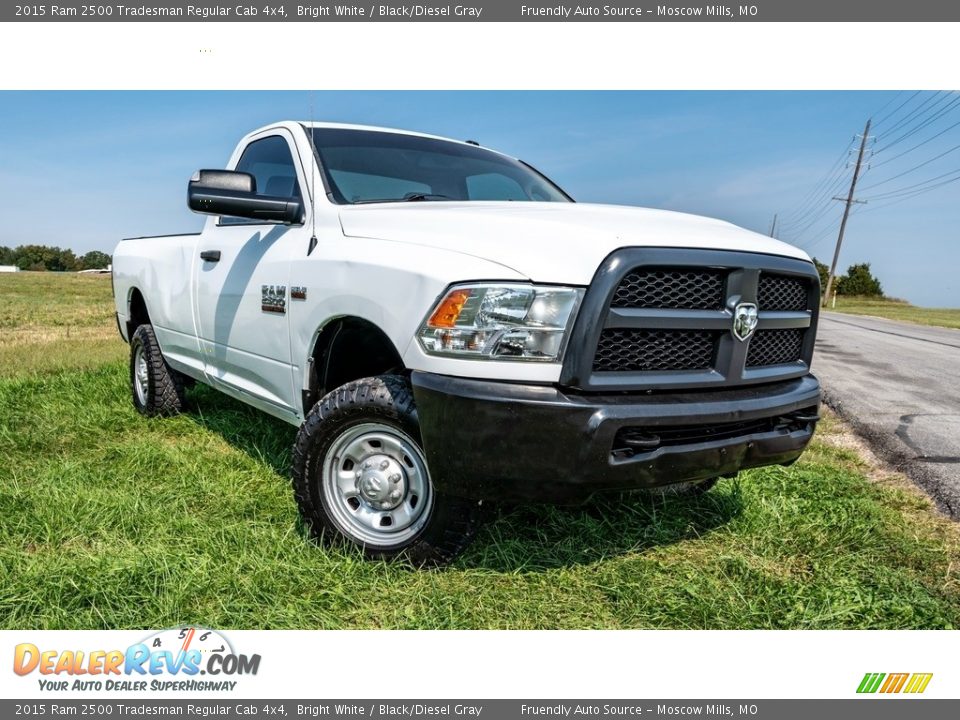 2015 Ram 2500 Tradesman Regular Cab 4x4 Bright White / Black/Diesel Gray Photo #1