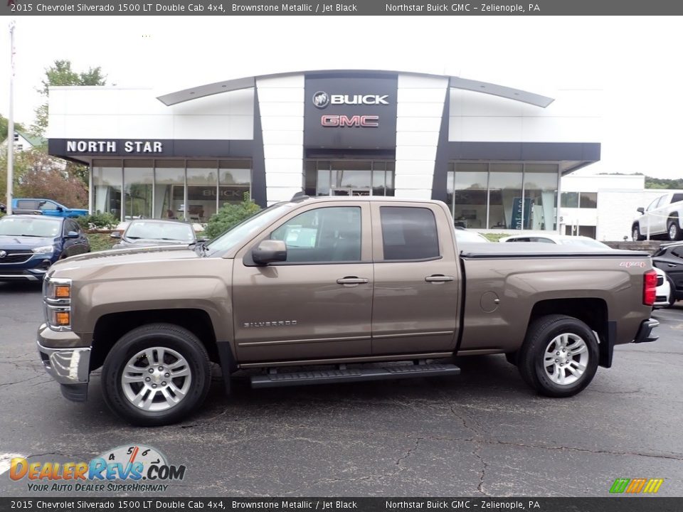 2015 Chevrolet Silverado 1500 LT Double Cab 4x4 Brownstone Metallic / Jet Black Photo #1