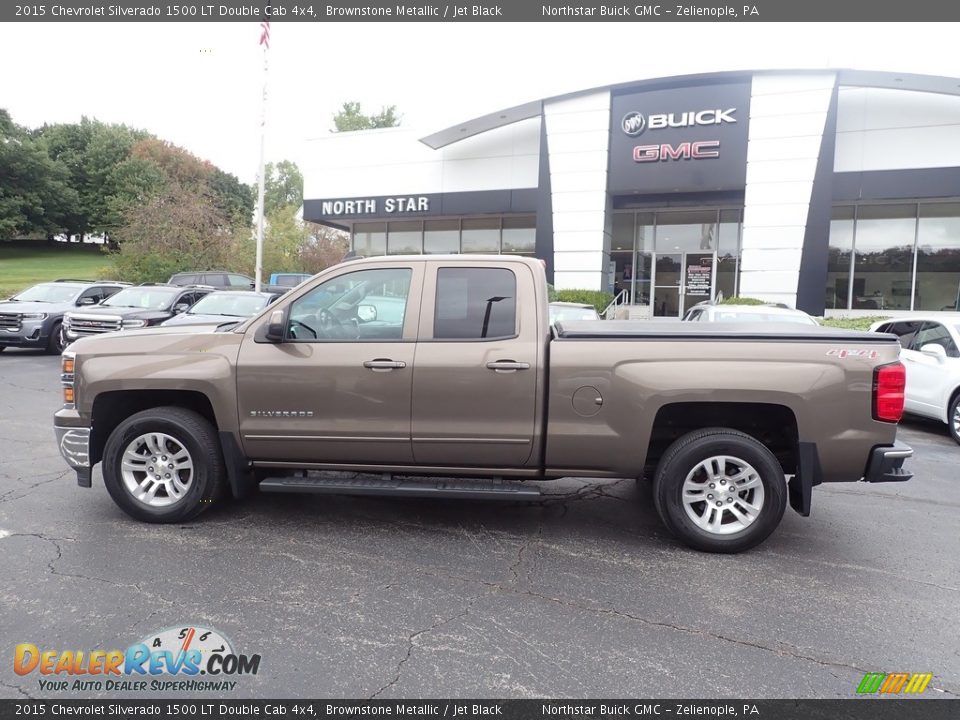 2015 Chevrolet Silverado 1500 LT Double Cab 4x4 Brownstone Metallic / Jet Black Photo #2