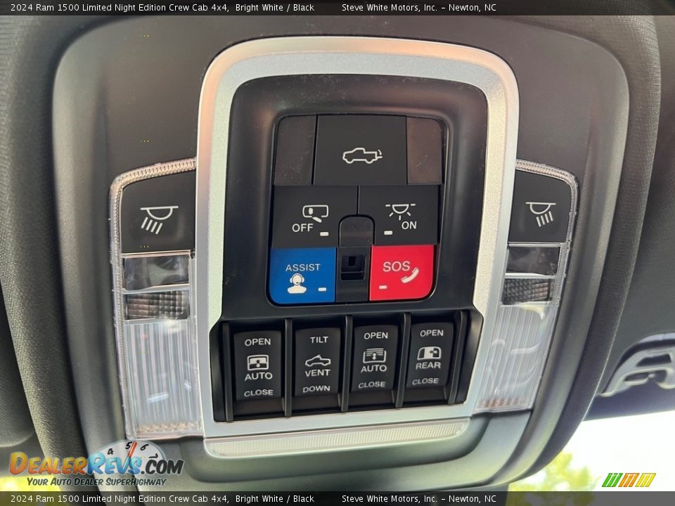 Controls of 2024 Ram 1500 Limited Night Edition Crew Cab 4x4 Photo #36