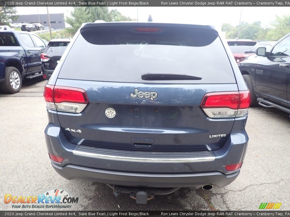 2020 Jeep Grand Cherokee Limited 4x4 Slate Blue Pearl / Light Frost Beige/Black Photo #3