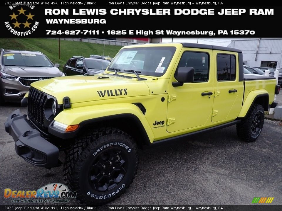 2023 Jeep Gladiator Willys 4x4 High Velocity / Black Photo #1