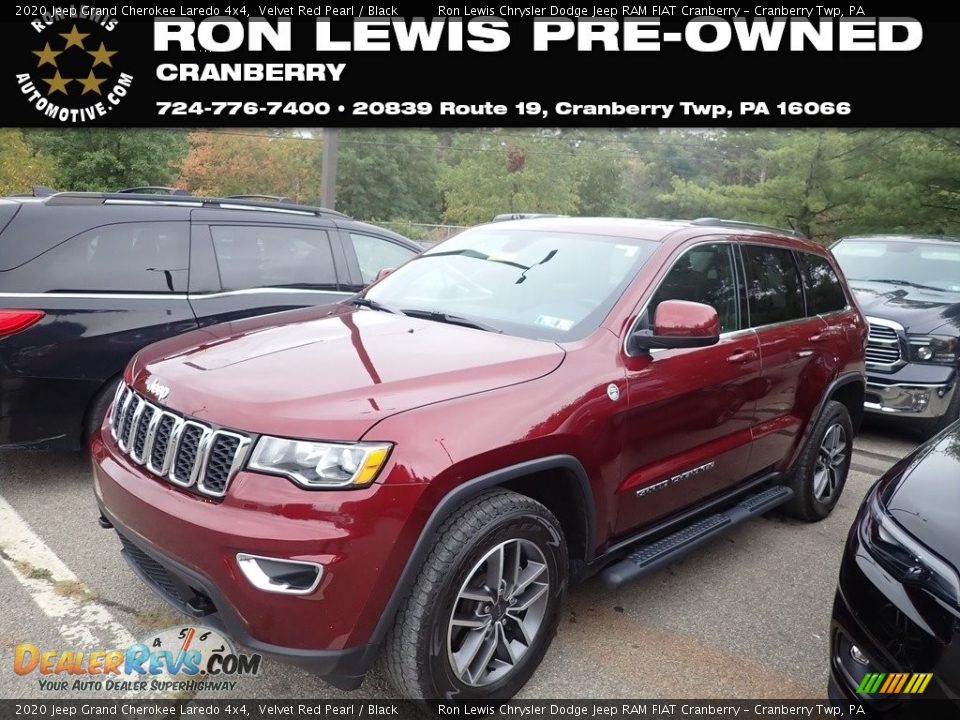 2020 Jeep Grand Cherokee Laredo 4x4 Velvet Red Pearl / Black Photo #1