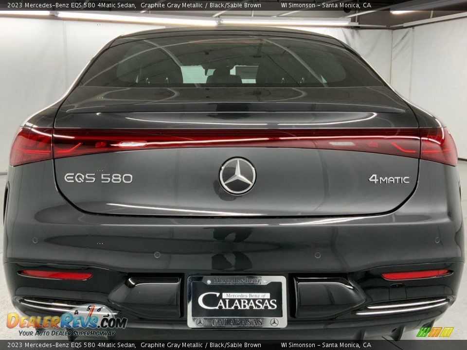 2023 Mercedes-Benz EQS 580 4Matic Sedan Graphite Gray Metallic / Black/Sable Brown Photo #5