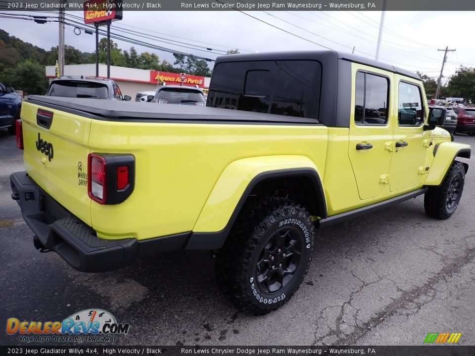 2023 Jeep Gladiator Willys 4x4 High Velocity / Black Photo #6