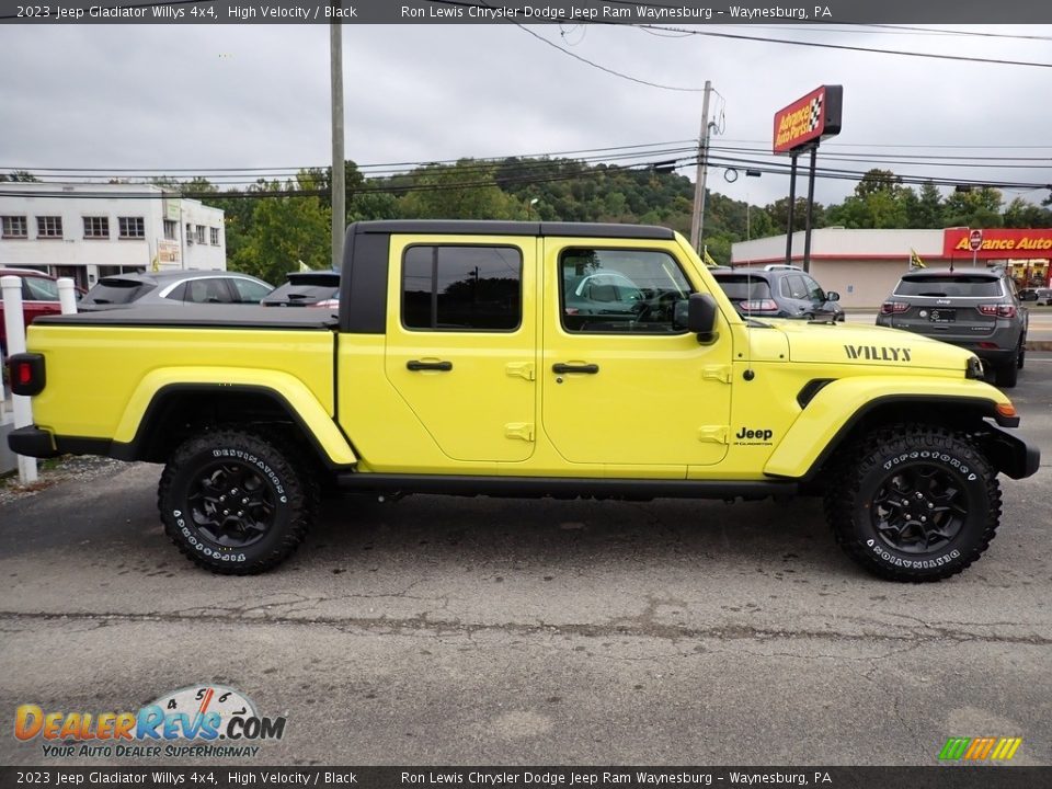 2023 Jeep Gladiator Willys 4x4 High Velocity / Black Photo #7