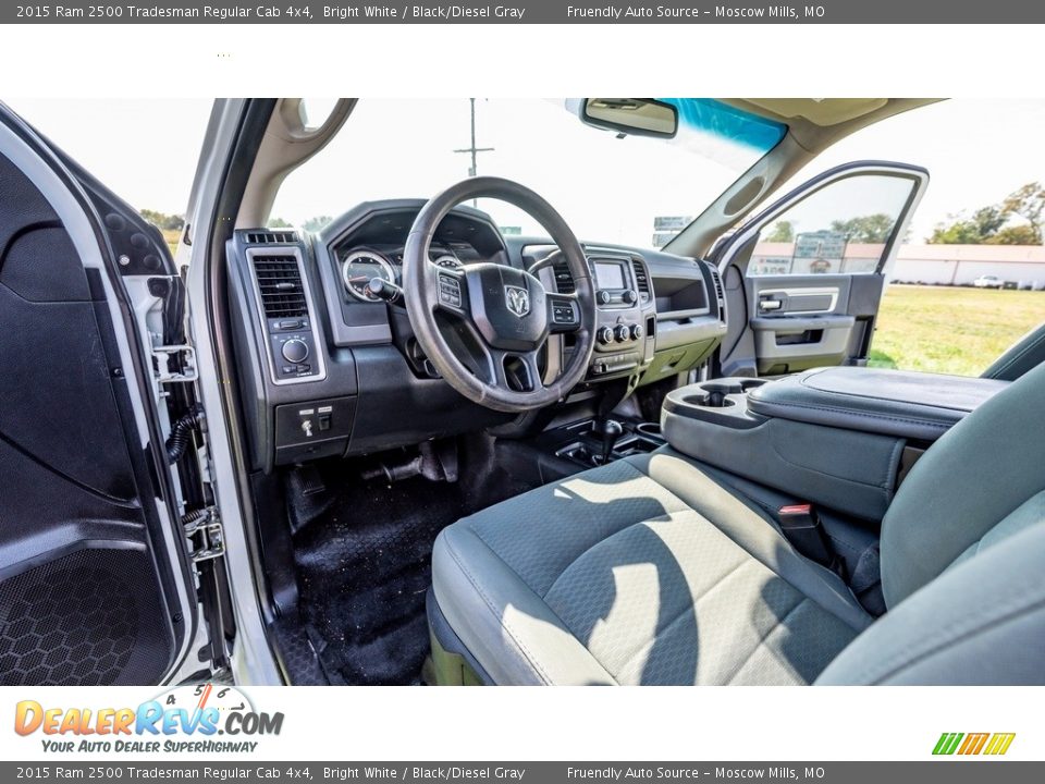 Black/Diesel Gray Interior - 2015 Ram 2500 Tradesman Regular Cab 4x4 Photo #19