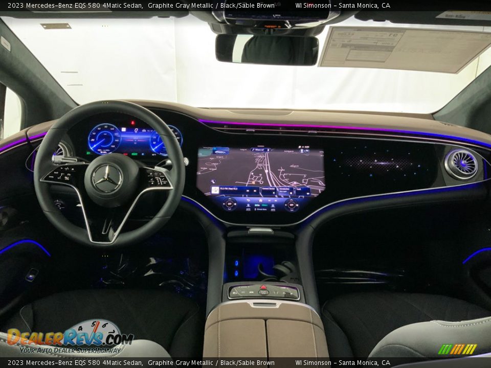 Dashboard of 2023 Mercedes-Benz EQS 580 4Matic Sedan Photo #10