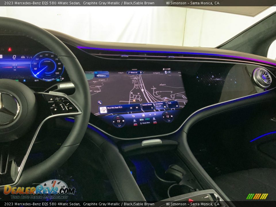 Dashboard of 2023 Mercedes-Benz EQS 580 4Matic Sedan Photo #13