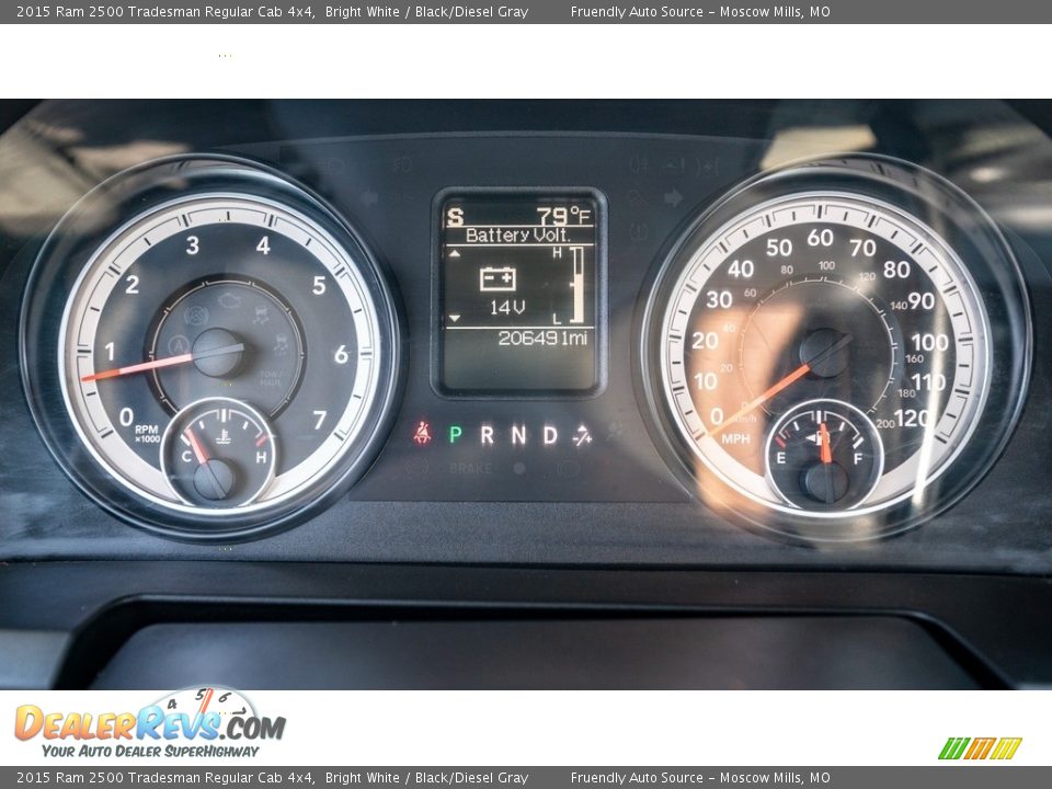 2015 Ram 2500 Tradesman Regular Cab 4x4 Gauges Photo #26