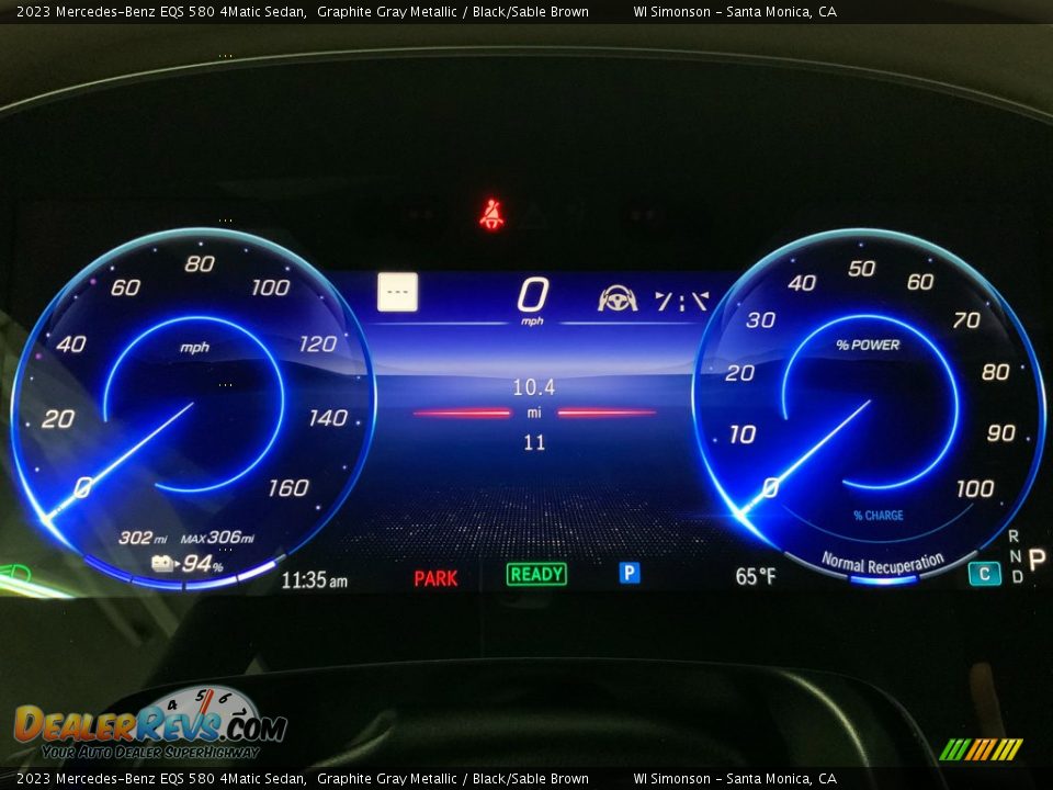 2023 Mercedes-Benz EQS 580 4Matic Sedan Gauges Photo #16