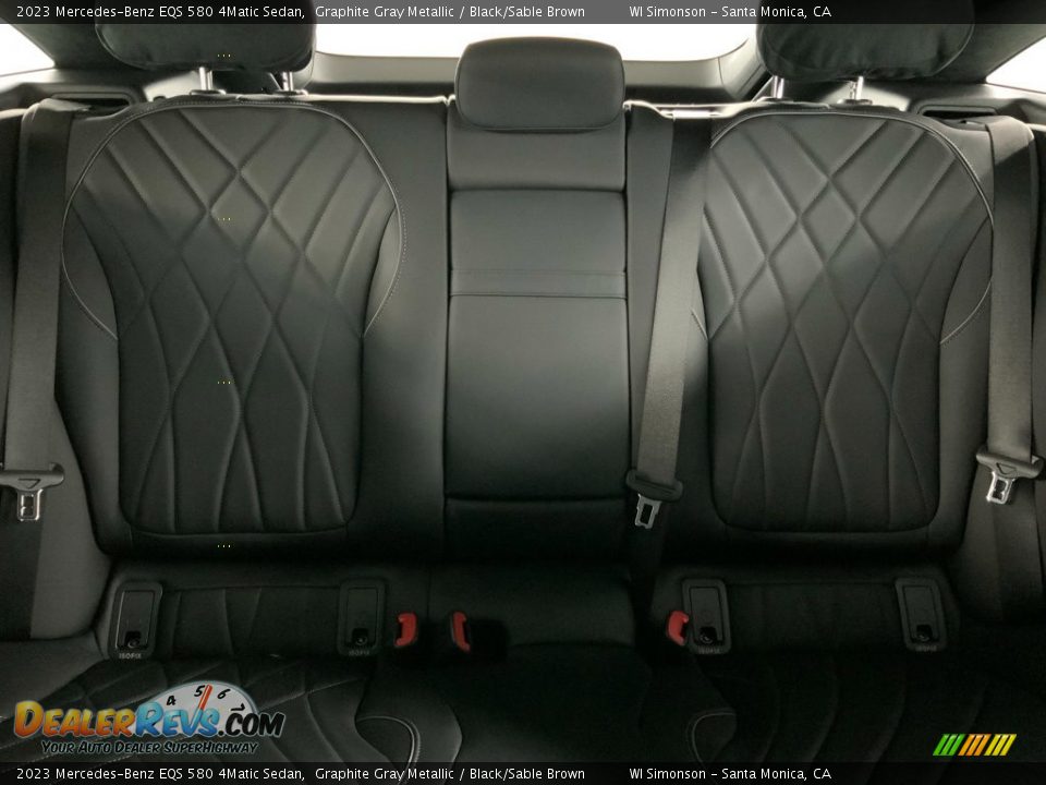 Rear Seat of 2023 Mercedes-Benz EQS 580 4Matic Sedan Photo #17