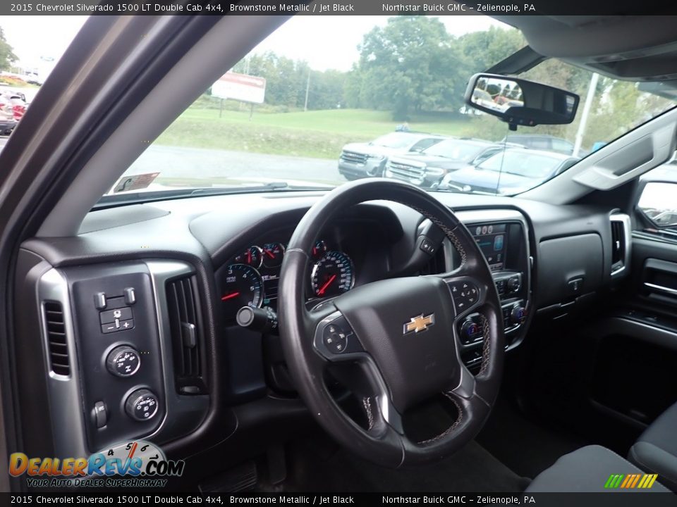 2015 Chevrolet Silverado 1500 LT Double Cab 4x4 Brownstone Metallic / Jet Black Photo #28