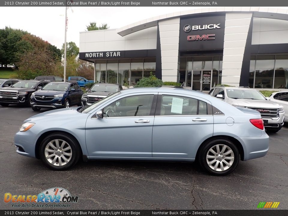 2013 Chrysler 200 Limited Sedan Crystal Blue Pearl / Black/Light Frost Beige Photo #2