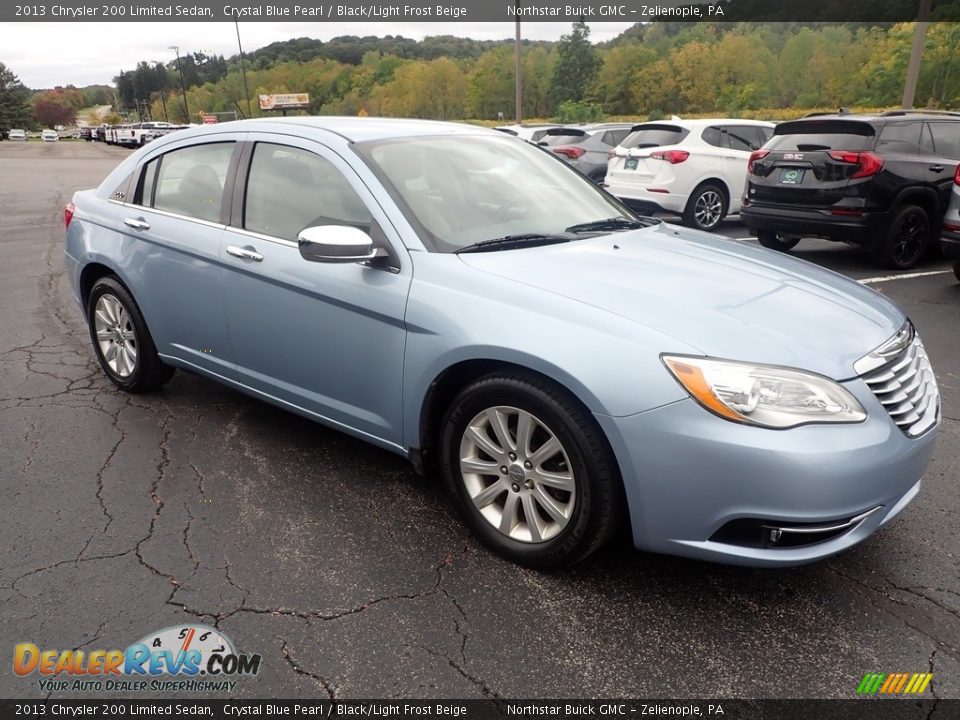 2013 Chrysler 200 Limited Sedan Crystal Blue Pearl / Black/Light Frost Beige Photo #9