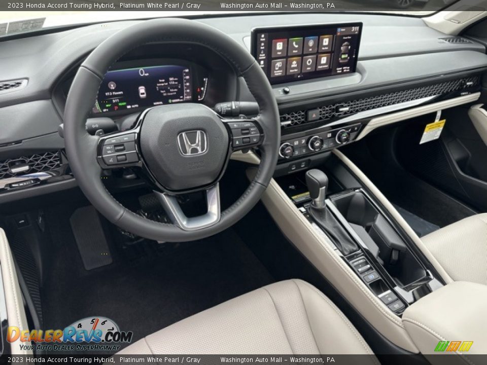 Gray Interior - 2023 Honda Accord Touring Hybrid Photo #3