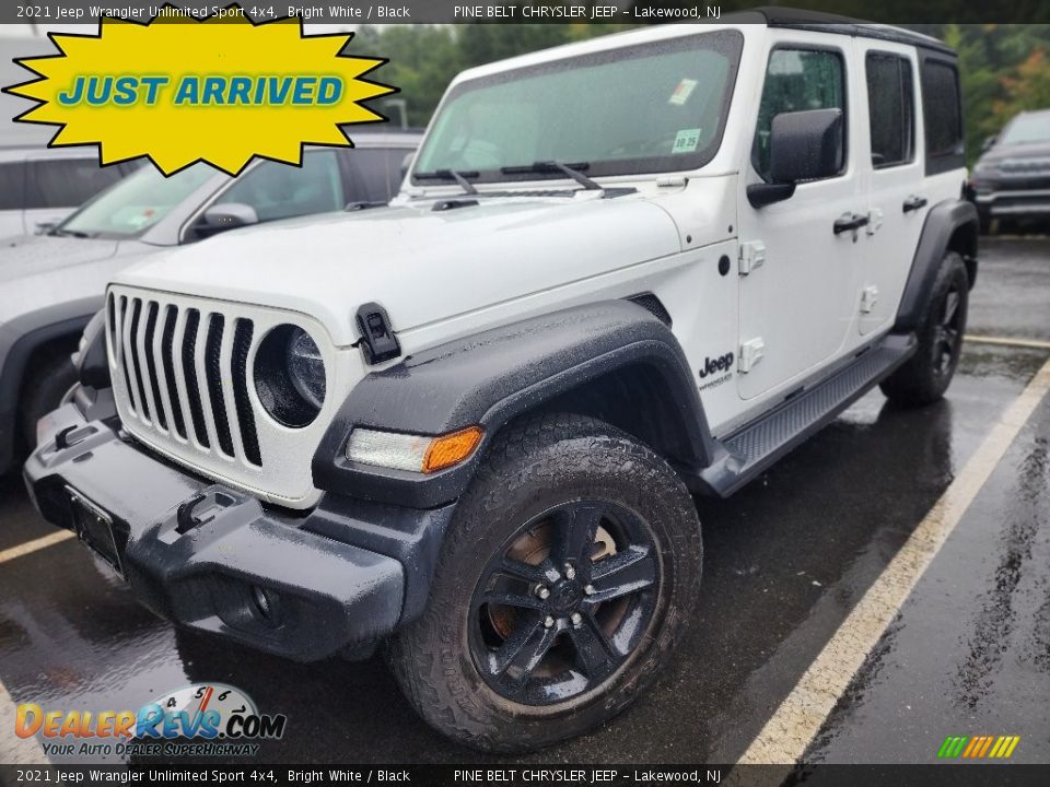 2021 Jeep Wrangler Unlimited Sport 4x4 Bright White / Black Photo #1