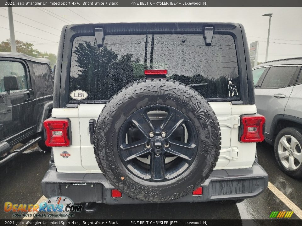 2021 Jeep Wrangler Unlimited Sport 4x4 Bright White / Black Photo #2