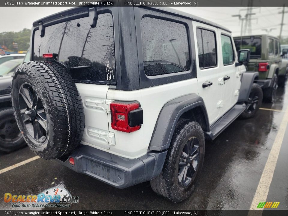 2021 Jeep Wrangler Unlimited Sport 4x4 Bright White / Black Photo #3