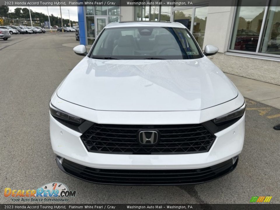 2023 Honda Accord Touring Hybrid Platinum White Pearl / Gray Photo #6