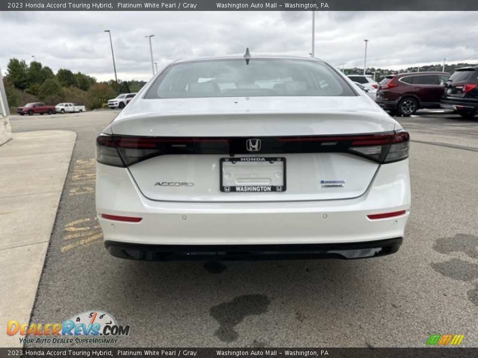 2023 Honda Accord Touring Hybrid Platinum White Pearl / Gray Photo #8