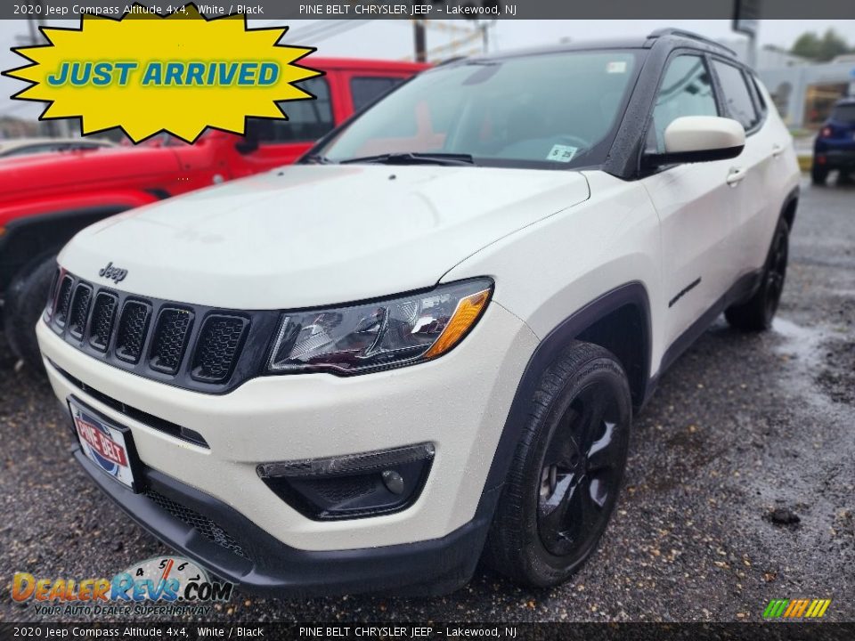 2020 Jeep Compass Altitude 4x4 White / Black Photo #1