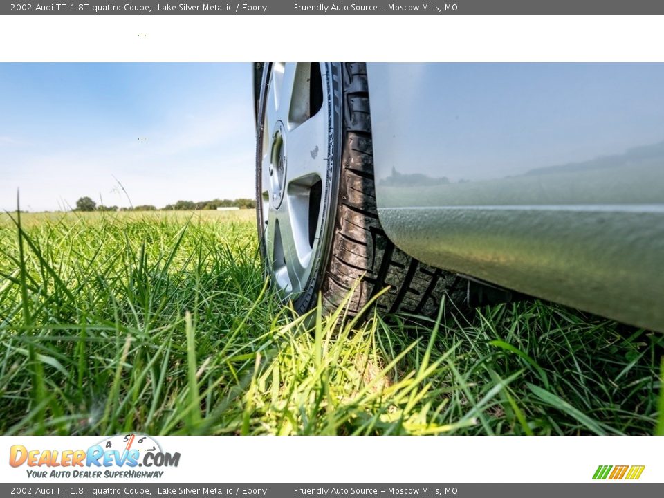 2002 Audi TT 1.8T quattro Coupe Lake Silver Metallic / Ebony Photo #11