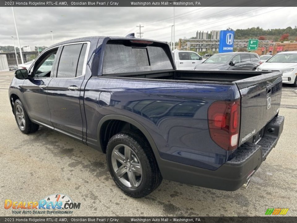 Obsidian Blue Pearl 2023 Honda Ridgeline RTL-E AWD Photo #2