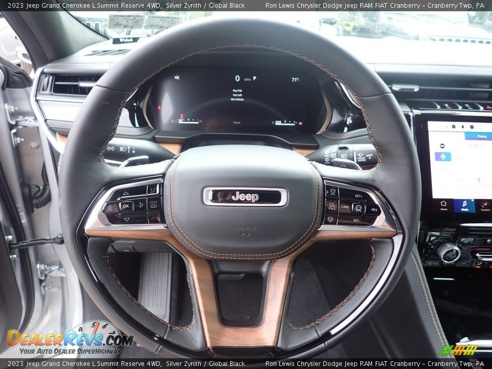 2023 Jeep Grand Cherokee L Summit Reserve 4WD Steering Wheel Photo #18