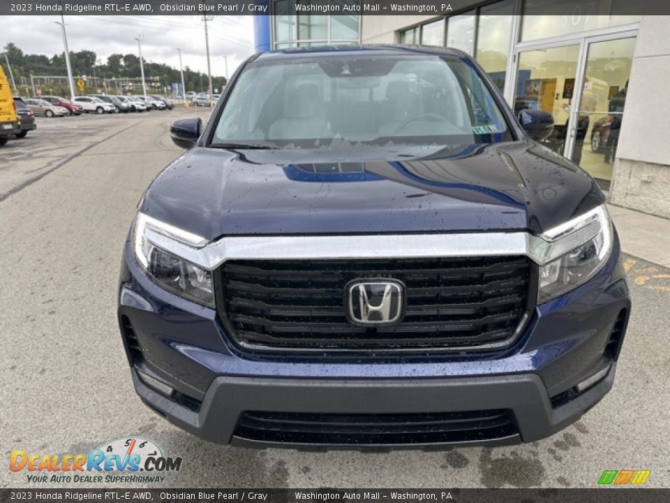 2023 Honda Ridgeline RTL-E AWD Obsidian Blue Pearl / Gray Photo #6