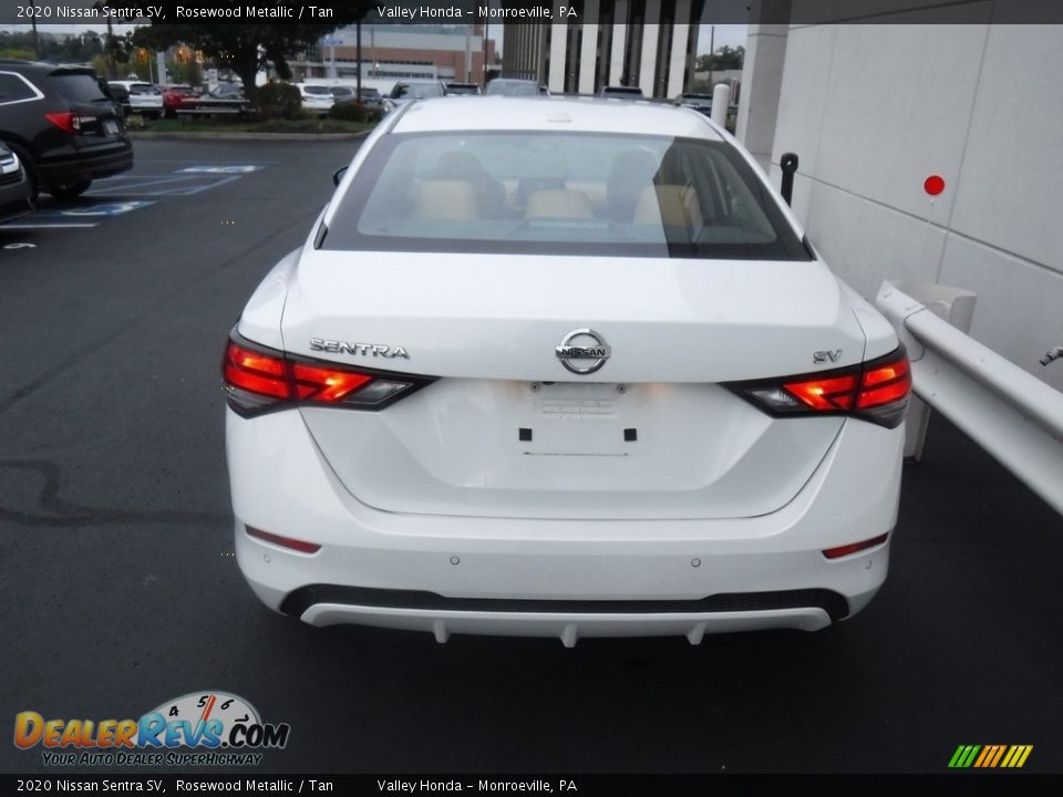 2020 Nissan Sentra SV Rosewood Metallic / Tan Photo #6