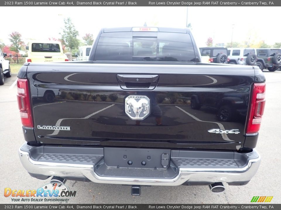 2023 Ram 1500 Laramie Crew Cab 4x4 Diamond Black Crystal Pearl / Black Photo #4