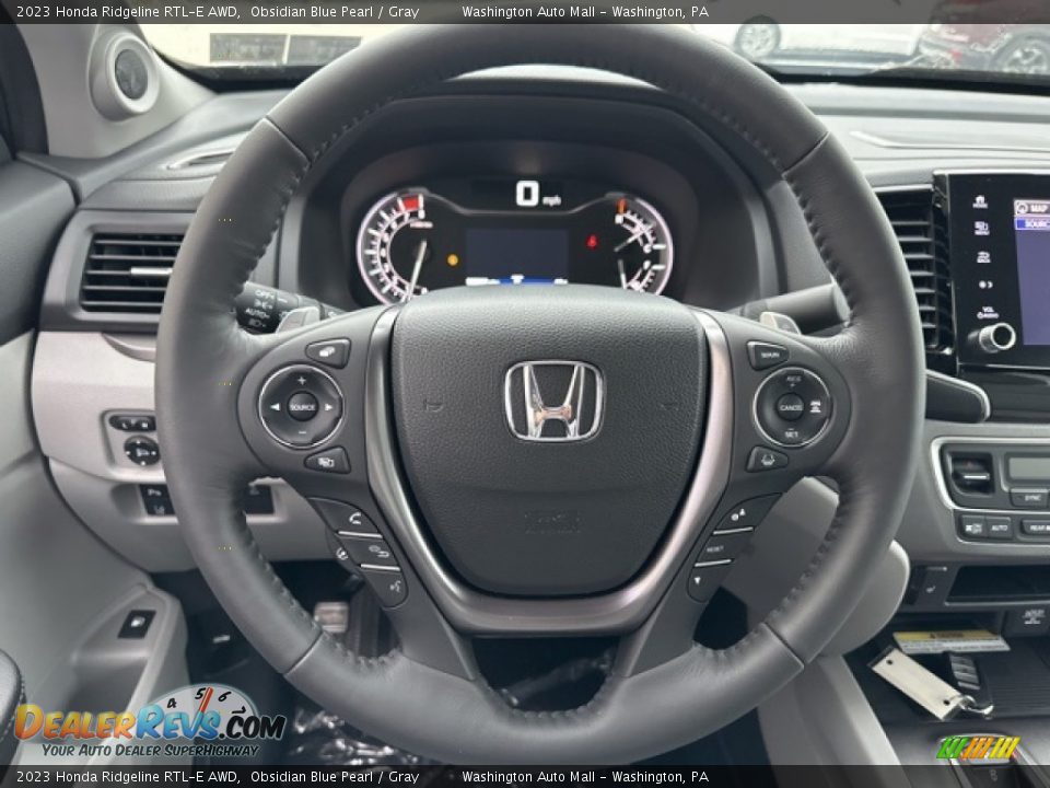 2023 Honda Ridgeline RTL-E AWD Steering Wheel Photo #10