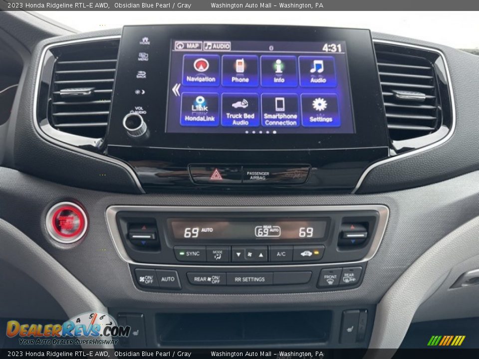 Controls of 2023 Honda Ridgeline RTL-E AWD Photo #12