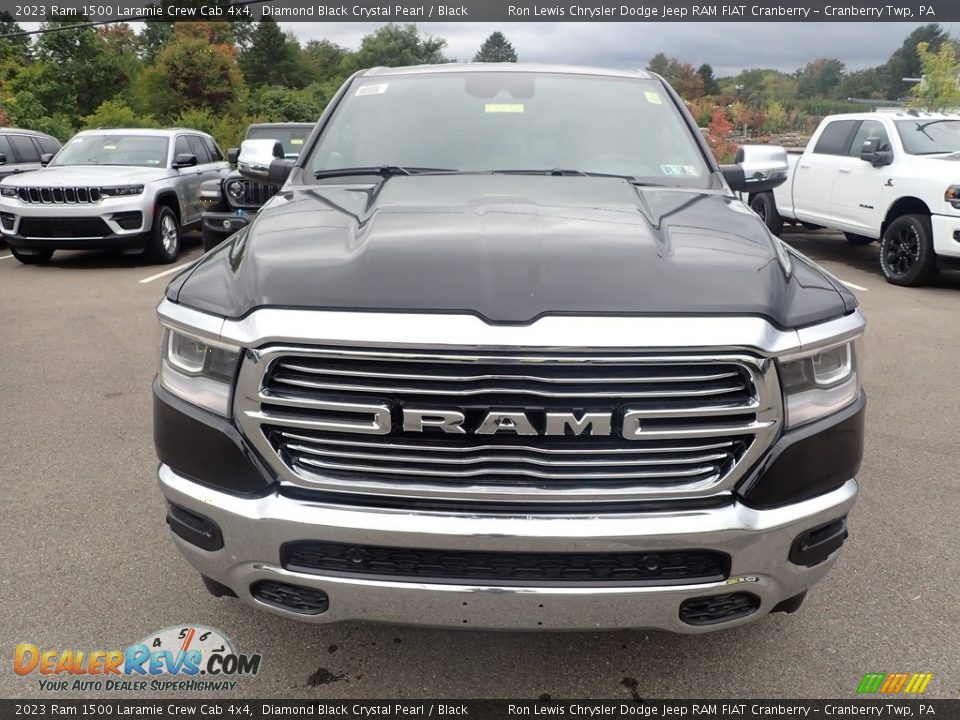 2023 Ram 1500 Laramie Crew Cab 4x4 Diamond Black Crystal Pearl / Black Photo #8