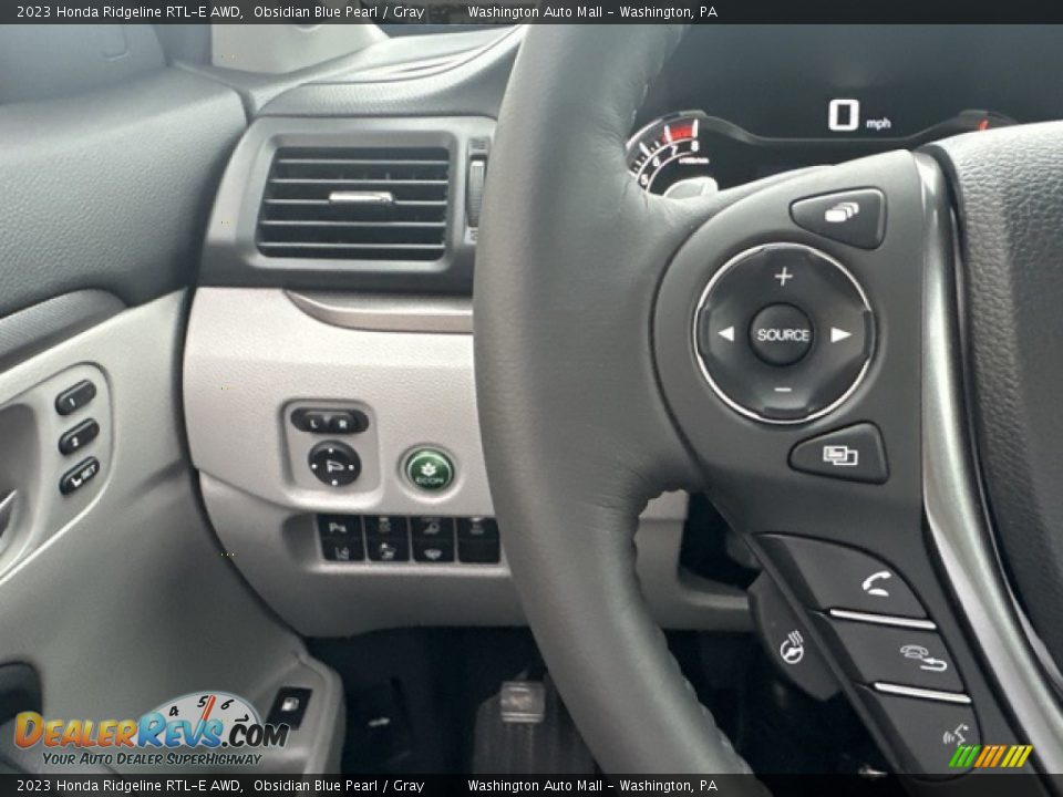 2023 Honda Ridgeline RTL-E AWD Steering Wheel Photo #16