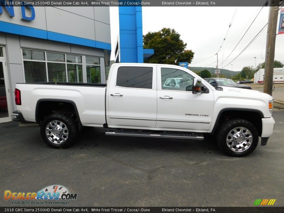 White Frost Tricoat 2018 GMC Sierra 2500HD Denali Crew Cab 4x4 Photo #7