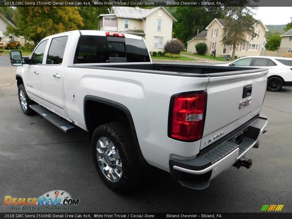 2018 GMC Sierra 2500HD Denali Crew Cab 4x4 White Frost Tricoat / Cocoa/­Dune Photo #11