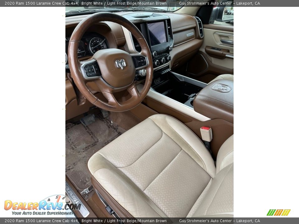 Front Seat of 2020 Ram 1500 Laramie Crew Cab 4x4 Photo #13