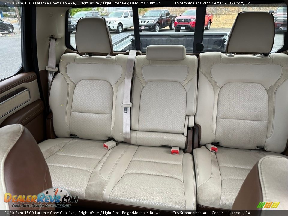 Rear Seat of 2020 Ram 1500 Laramie Crew Cab 4x4 Photo #17